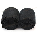 2sets Black Sticky Band Double-sided Adhesive Patch Glue Loop Nylon Black