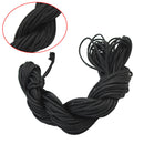 Black Nylon Cord Thread 12m Length 1.5mm Beading Bracelet Necklace DIY Wire