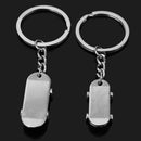 1 Pair Keychain Slide Board Alloy Material Keyring 2 different Size