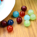100pcs 8mm Charms Round Glass Loose Spacer Beads Findings Jewelry DIY