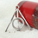 9 Pcs Pendants Jewelry Necklace Wizard Deathly Hallows Movie Triangle Inspired