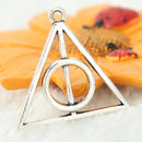 9 Pcs Pendants Jewelry Necklace Wizard Deathly Hallows Movie Triangle Inspired