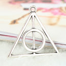 9 Pcs Pendants Jewelry Necklace Wizard Deathly Hallows Movie Triangle Inspired
