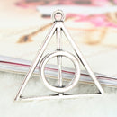 9 Pcs Pendants Jewelry Necklace Wizard Deathly Hallows Movie Triangle Inspired