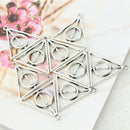 9 Pcs Pendants Jewelry Necklace Wizard Deathly Hallows Movie Triangle Inspired