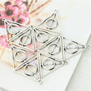 9 Pcs Pendants Jewelry Necklace Wizard Deathly Hallows Movie Triangle Inspired