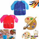 1 PC Waterproof Kids Children Painting Drawing Cooking Apron Smock with 3 Hot