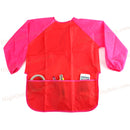 1 PC Waterproof Kids Children Painting Drawing Cooking Apron Smock with 3 Hot