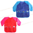 1 PC Waterproof Kids Children Painting Drawing Cooking Apron Smock with 3 Hot