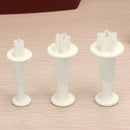 3X Star Shape Sugar craft Decorations Plunger Paste Cookie Cake Cutter Mold