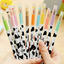 12 pcs Colorful Cow Print Gel Pen Cute Pens Student Office Accessories