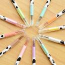 12 pcs Colorful Cow Print Gel Pen Cute Pens Student Office Accessories