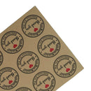 High Quality Kraft Paper Stickers Labels Letter Printed Used For Envelop Sealing