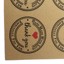 High Quality Kraft Paper Stickers Labels Letter Printed Used For Envelop Sealing