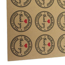 High Quality Kraft Paper Stickers Labels Letter Printed Used For Envelop Sealing