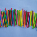 9x Colorful Crochet Weaving Tools Plastic Hand Sewing Knitting Needle 7cm Hot