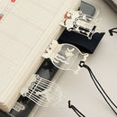 Graffiti Ruler Metal Bookmarks Ruler Creative Hollow Cute Book Marks Stationery