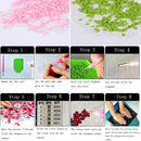 Full Drill 5D DIY Diamond Painting Cross Stitch Candlelight Flower Art Home Deco