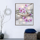 Full Drill 5D DIY Diamond Painting Cross Stitch Candlelight Flower Art Home Deco