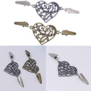 Heart Shape Cardigan Sweater Blouse Shawl Clips Shirt Collar Clasps Clothing Pin