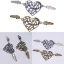 Women Cardigan Sweater Blouse Shawl Clips Brooch Shirt Clip Clasps Decor Heart