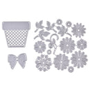 Flower baske Metal Cutting Dies Stencil Scrapbook Embossing Paper Card Craft DIY