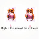 Pink Owl Diamond Painting Animal Embroidery Cross Crafts Stitch Kit Decor Indoor