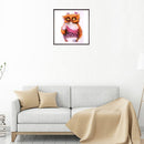 Pink Owl Diamond Painting Animal Embroidery Cross Crafts Stitch Kit Decor Indoor
