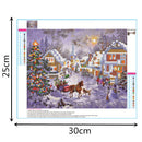 1Pc Snow Carriage 5D Full Drill Diamond Painting Cross Stitch Kit Art Decor
