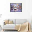 1Pc Snow Carriage 5D Full Drill Diamond Painting Cross Stitch Kit Art Decor