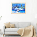 Snowy Cottage Full Drill DIY 5D Diamond Painting Embroidery Cross Stitch Kits 1X