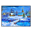 Full Drill 5D DIY Diamond Painting Cross Stitch Embroidery Home Decor Kits Snowy