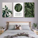 Unframed Art Plant Leaves Wall Oil Painting Canvas Print Home Decor 21*30cm
