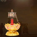 1 Pcs 14cm Moving Hand Moving Tibet Buddhist Spinning Prayer Wheel For Wish Hot