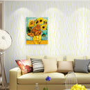 Hand Painted Flower Sunflower DIY Oil Painting by Numbers Canvas Kit Decor Gift