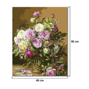 Hand-painted Flower Sunflower DIY Oil Painting by Numbers Canvas Kit Decor Gift