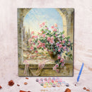 Hand Painted Flower Sunflower DIY Oil Painting by Number Canvas Kits Decor