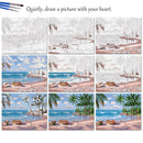 Hand Painted Flower Sunflower DIY Oil Painting by Number Canvas Kits Decor
