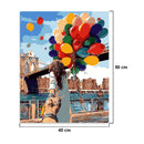Hand Painted Flower Sunflower DIY Oil Painting by Number Canvas Kits Decor