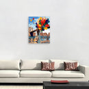 Hand Painted Flower Sunflower DIY Oil Painting by Number Canvas Kits Decor