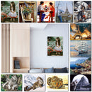 Hand Painted Couple DIY Oil Painting by Numbers Canvaas Kits Home Decor Art