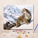 Hand Painted Animal Girl DIY Oil Painting by Numbers Canvaas Kits Room Decor Art