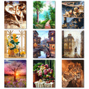 Hand Painted Plant Animal DIY Oil Painting by Number Canvas Kits Room Decor