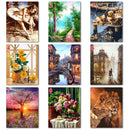 Hand Painted Plant Animal DIY Oil Painting by Number Canvas Kits Room Decor