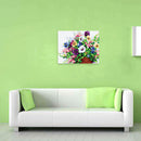 Hand Painted Sea View Flower DIY Oil Painting by Numbers Canvas Kit Home Decor