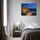 Hand Painted Sea View Flower DIY Oil Painting by Numbers Canvas Kits Home Decor