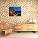 Hand Painted Sea View Flower DIY Oil Painting by Numbers Canvas Kits Home Decor