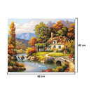 Hand Painted Sea View Flower DIY Oil Painting by Numbers Canvas Kit Home Decor