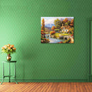 Hand Painted Sea View Flower DIY Oil Painting by Numbers Canvas Kit Home Decor