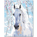 Hand Painted Animal DIY Oil Painting by Number Canvas Kits Home Decor Gift
